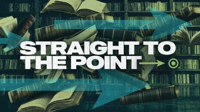 Straight to the Point sermon series graphic